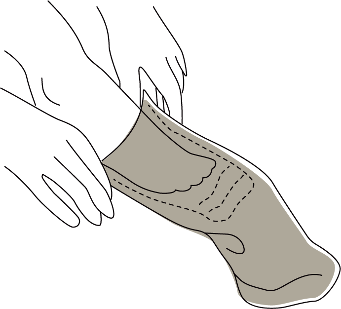 Put your foot in first